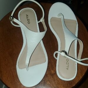 Aldo Cream and Tan Sandals for Women